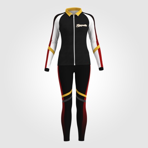 gymnastic warm up sets, jacket and pants yellow 0