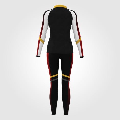 gymnastic warm up sets, jacket and pants yellow 1