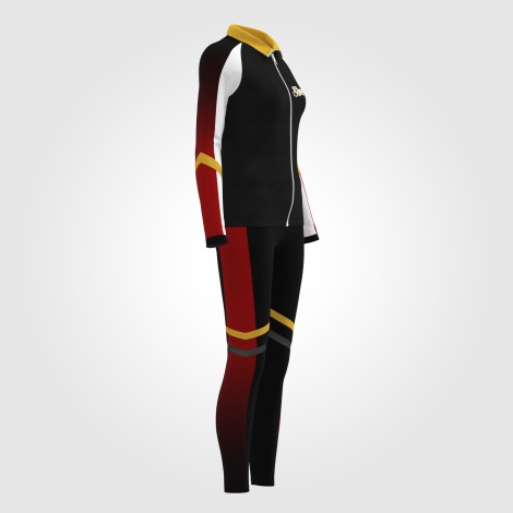 gymnastic warm up sets, jacket and pants yellow 3