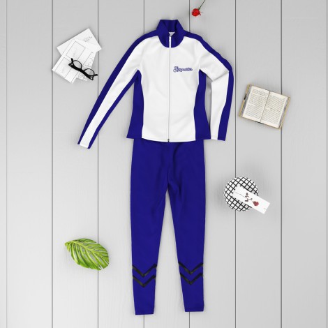 sport gymnastics warm up jackets blue 6
