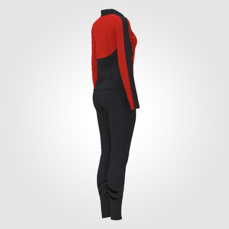 sport gymnastics warm up jackets red 4