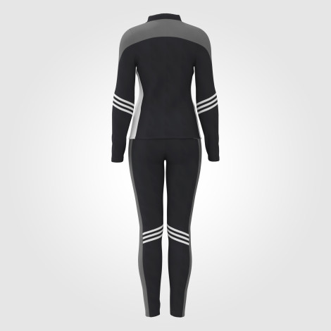 zip up gymnastics warm up jacket gray 1