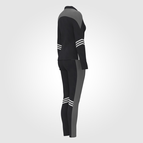 zip up gymnastics warm up jacket gray 4