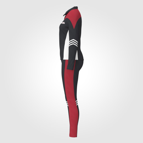 zip up gymnastics warm up jacket red 2
