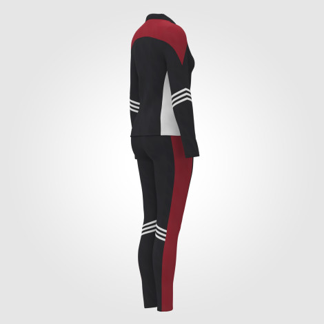 zip up gymnastics warm up jacket red 4