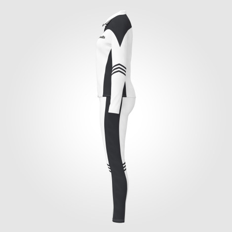 zip up gymnastics warm up jacket white 2