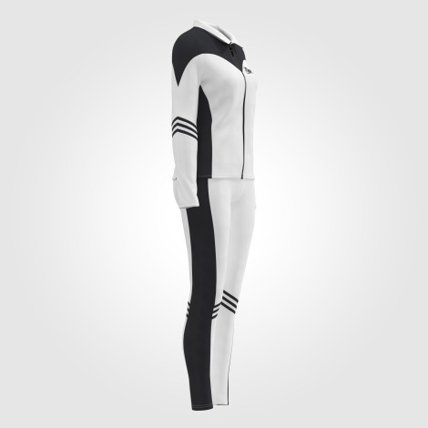 zip up gymnastics warm up jacket white 3