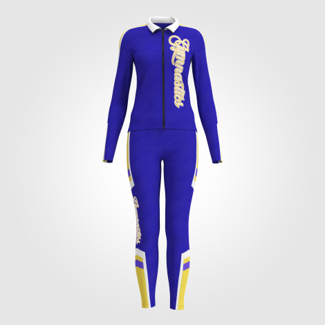 gymnastics warm ups jacket and pants blue 0