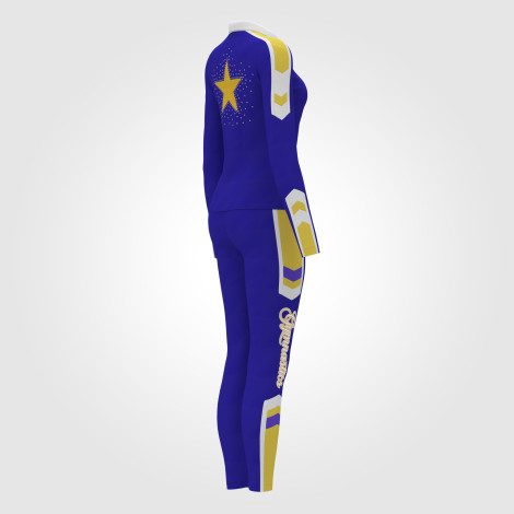 gymnastics warm ups jacket and pants blue 4