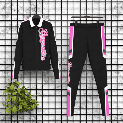 gymnastics warm ups jacket and pants pink 5