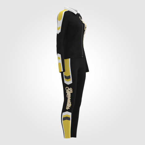 gymnastics warm ups jacket and pants yellow 3