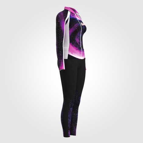zip up workout jacket purple 3