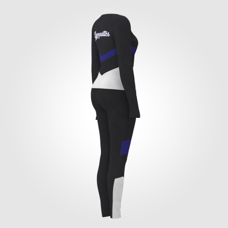 custom team track warm up suit black 4