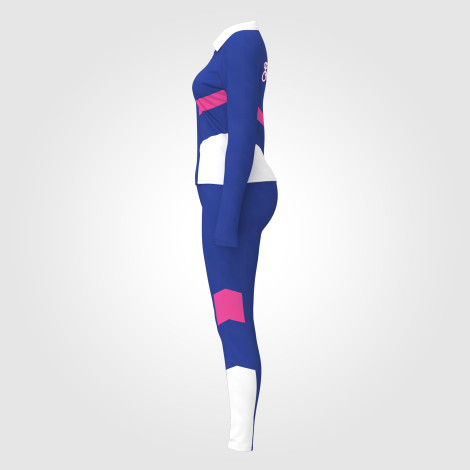 custom team track warm up suit blue 2