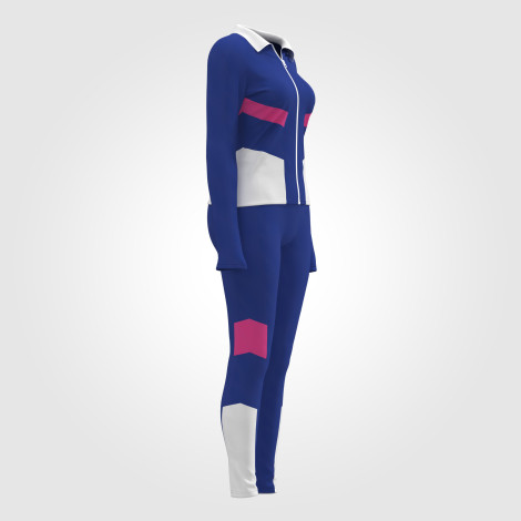 custom team track warm up suit blue 3