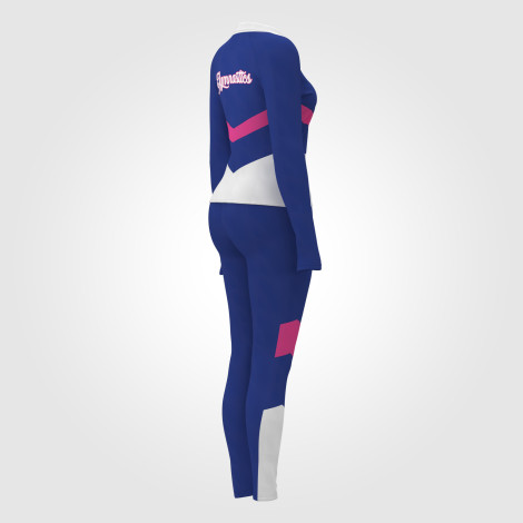 custom team track warm up suit blue 4