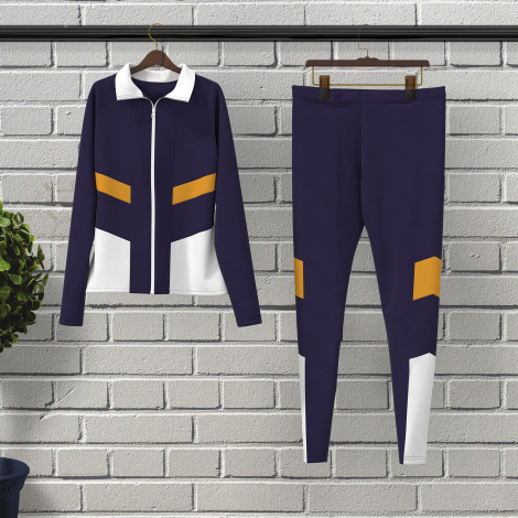 custom team track warm up suit purple 5