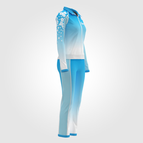 gymnastics warm up jacket blue 3