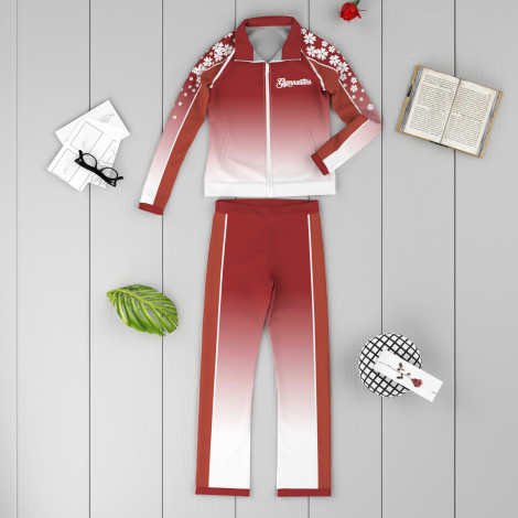 gymnastics warm up jacket red 6