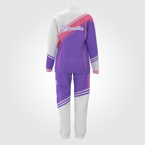 custom youth gymnastics warm up jackets purple 1