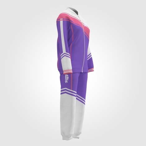 custom youth gymnastics warm up jackets purple 3