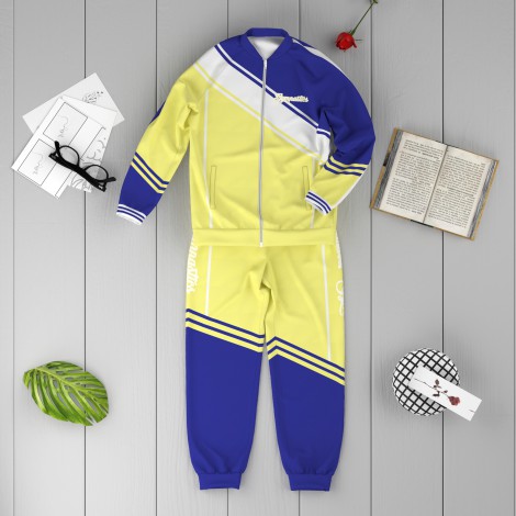 custom youth gymnastics warm up jackets yellow 6