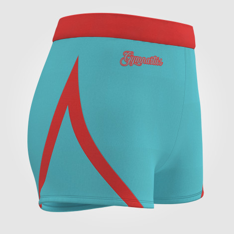gymnastic bike shorts blue 3