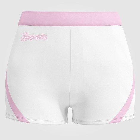 gymnastic bike shorts white 0