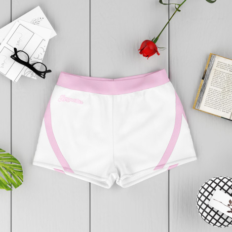 gymnastic bike shorts white 6