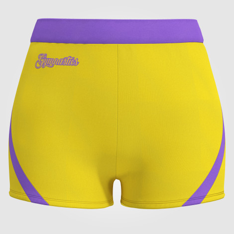 gymnastic bike shorts yellow 0