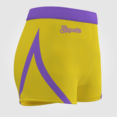 gymnastic bike shorts yellow 3