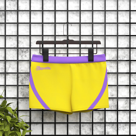 gymnastic bike shorts yellow 5