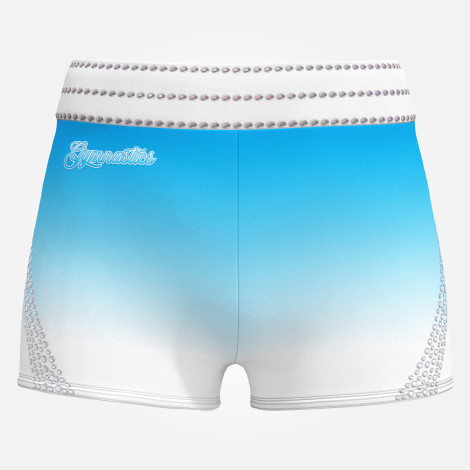  gymnastics spandex shorts leotards sky blue 0