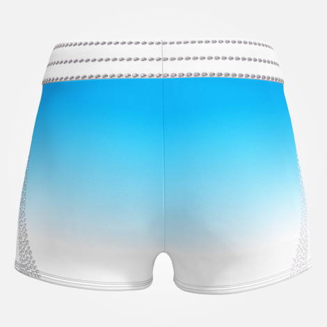  gymnastics spandex shorts leotards sky blue 1