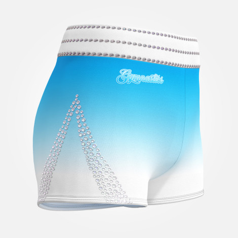  gymnastics spandex shorts leotards sky blue 3
