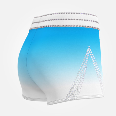  gymnastics spandex shorts leotards sky blue 4