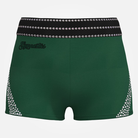  gymnastics spandex shorts leotards green 0