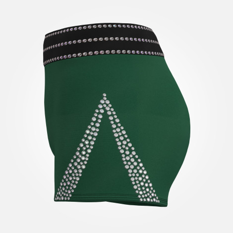  gymnastics spandex shorts leotards green 2
