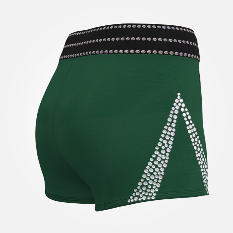  gymnastics spandex shorts leotards green 4
