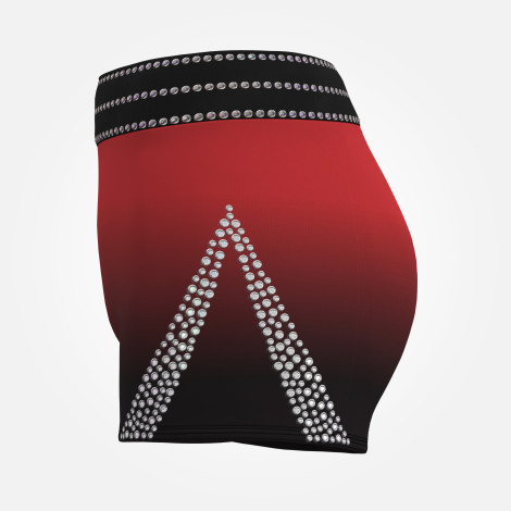  gymnastics spandex shorts leotards red 2