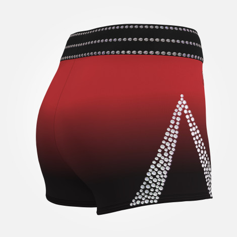  gymnastics spandex shorts leotards red 4
