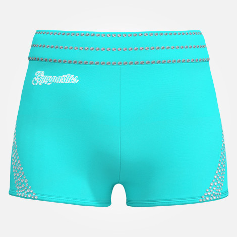  gymnastics spandex shorts leotards blue 0
