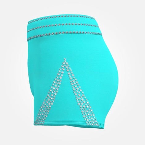  gymnastics spandex shorts leotards blue 2