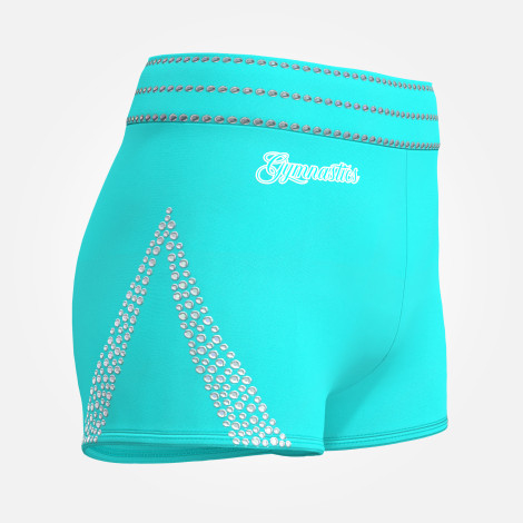  gymnastics spandex shorts leotards blue 3