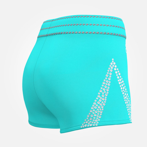  gymnastics spandex shorts leotards blue 4
