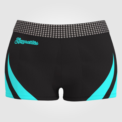 gymnastics sports bra and shorts shop black 0