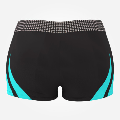 gymnastics sports bra and shorts shop black 1