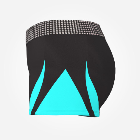 gymnastics sports bra and shorts shop black 2