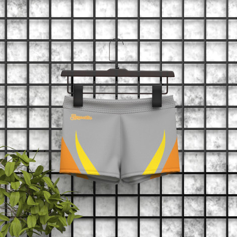gymnastics sports bra and shorts shop gray 5