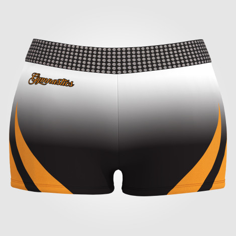 gymnastics sports bra and shorts shop orange 0